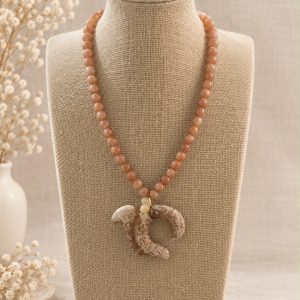 Collar Jade Melocotón