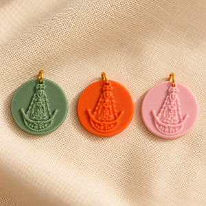 Charms Medalla Redonda Rocío