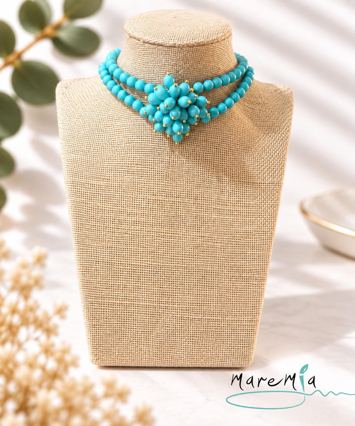 Collar Choker Turquesa