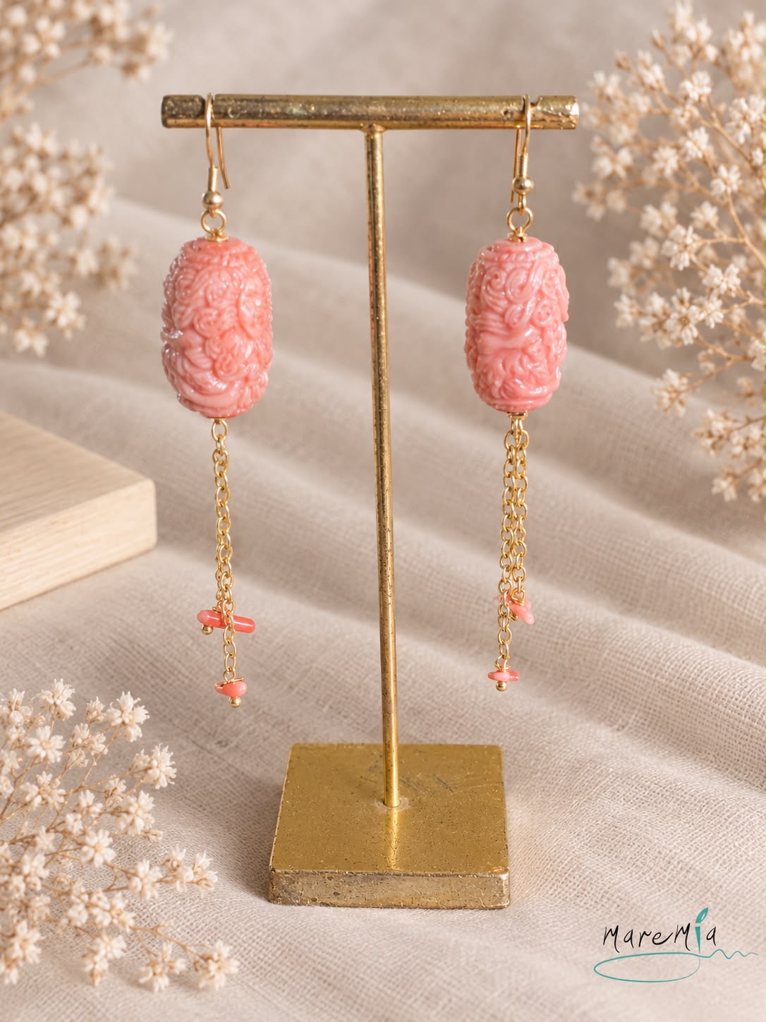 Pendientes Barril Tallado