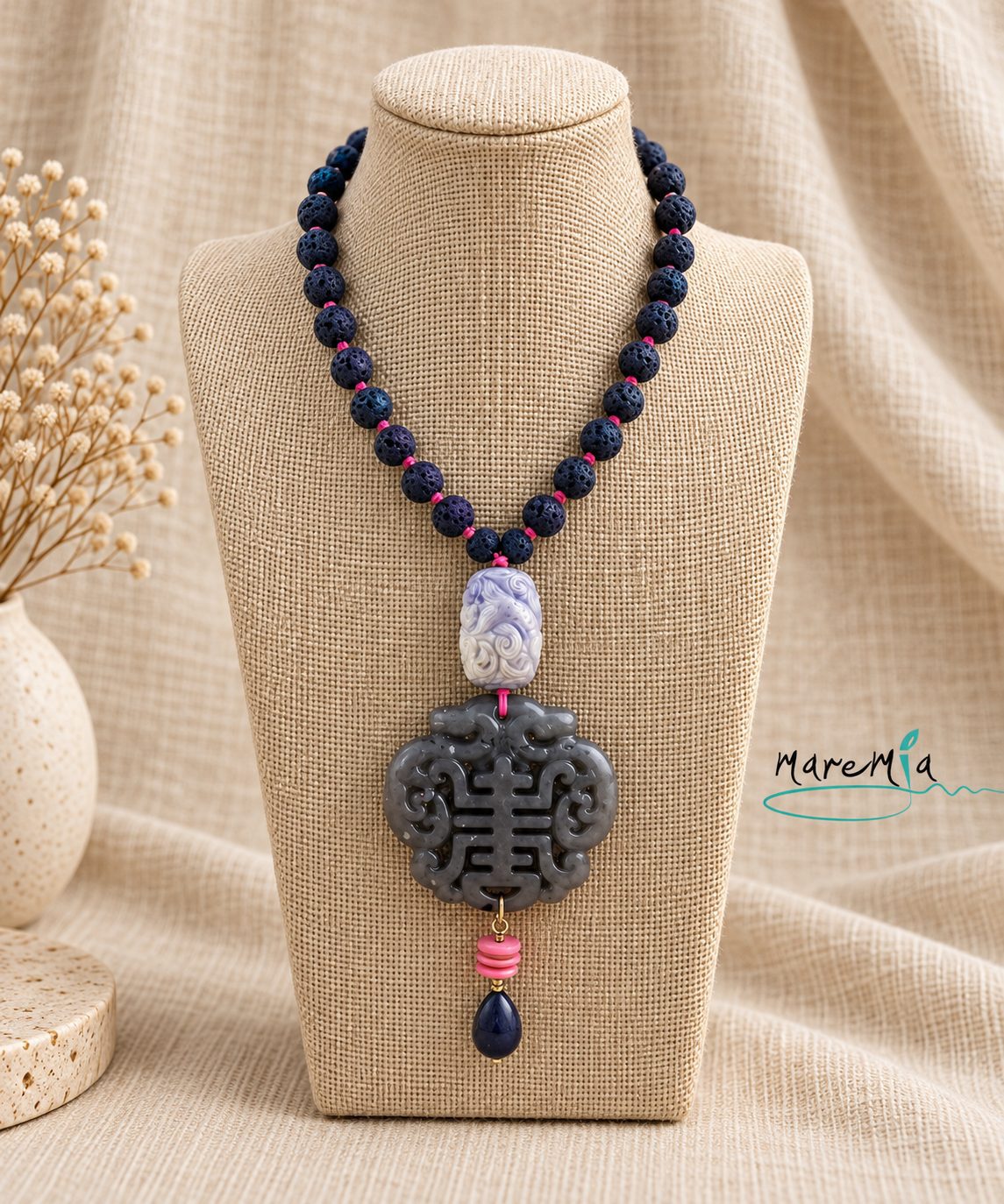 Collar Jade Navy
