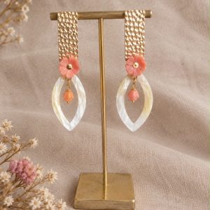 Pendientes Coral Bloom