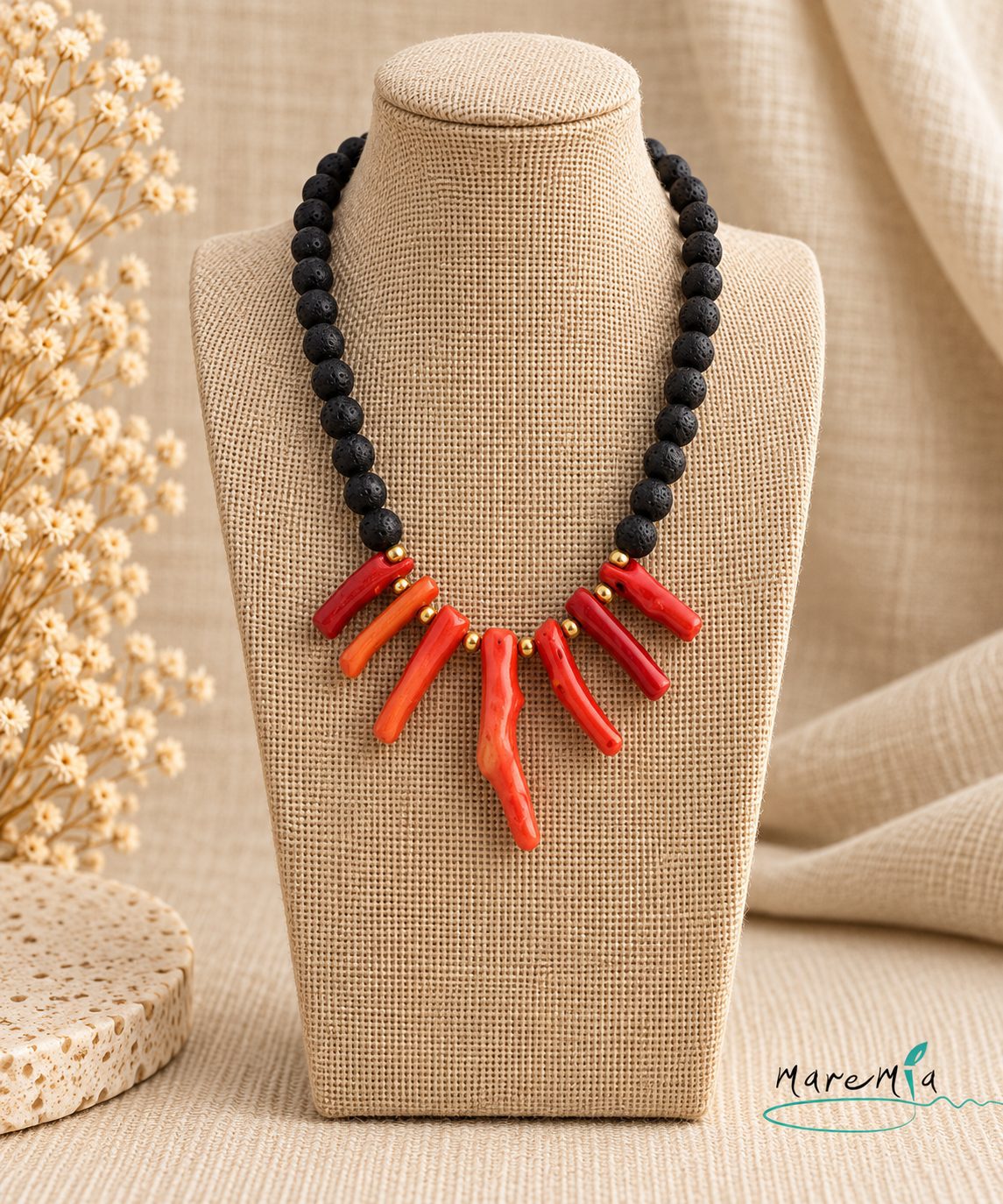 Collar Coral Lava
