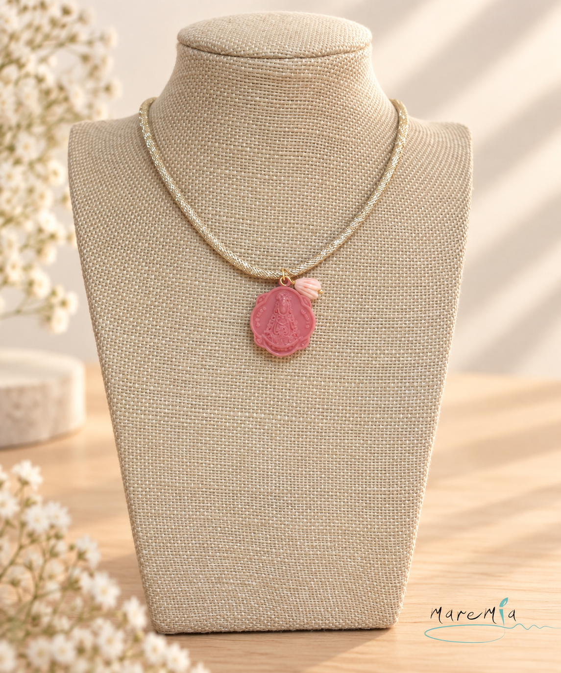 Collar Virgen Del Rocío Pandereta - Imagen 2