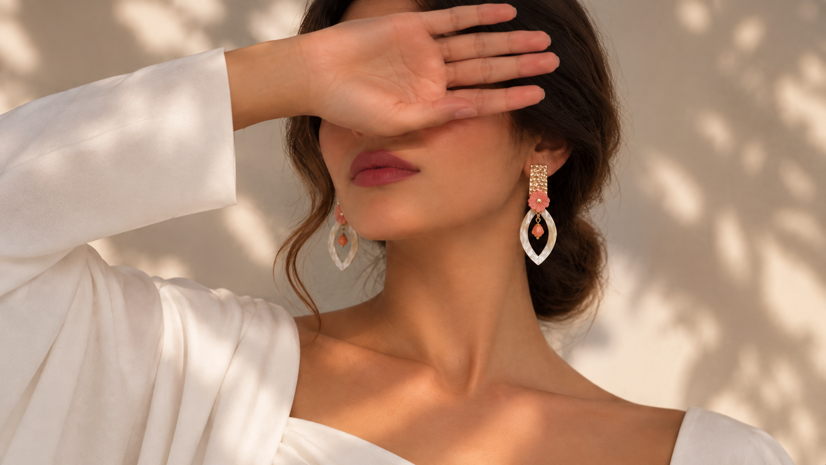 Pendientes Coral Bloom - Imagen 2
