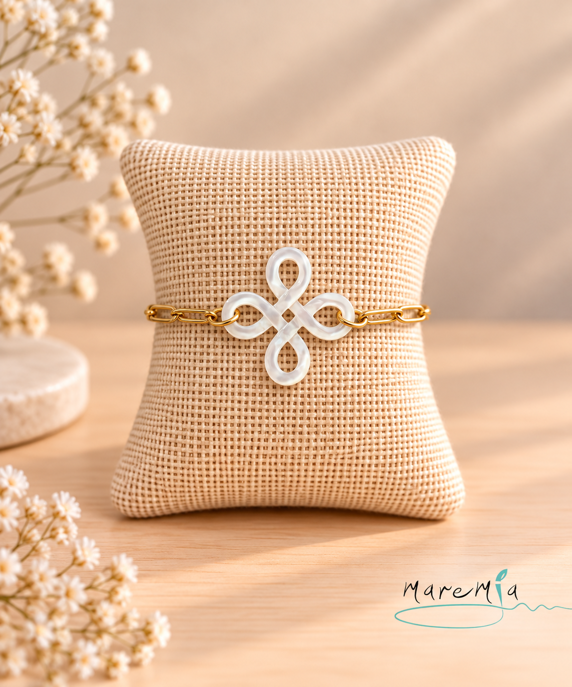 Pulsera Infinito Nácar