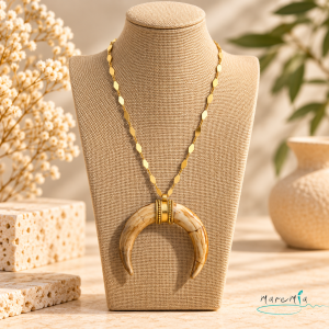 Collar Cuerno Hueso