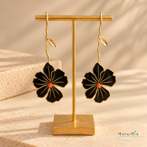 Pendiente Flor Oriental